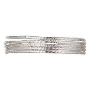 French wire 1pkg1 silver-plated, 1.0mm fancy tube, 13.5-15 inch copper