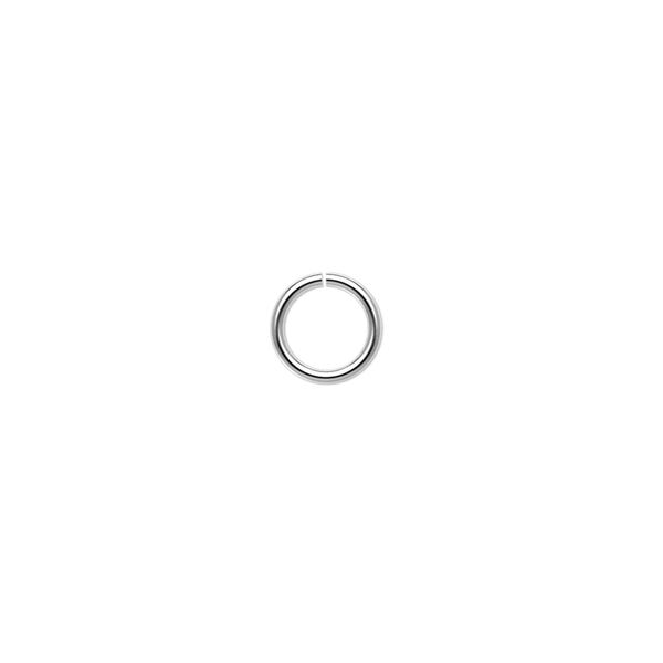 Jump ring 1pkg20 sterling silver, 7.5mm round, 19 gauge / 5.5mm inside diameter image number 0