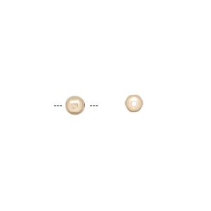 Bead 1pkg2 12Kt gold-filled, 4mm faceted round