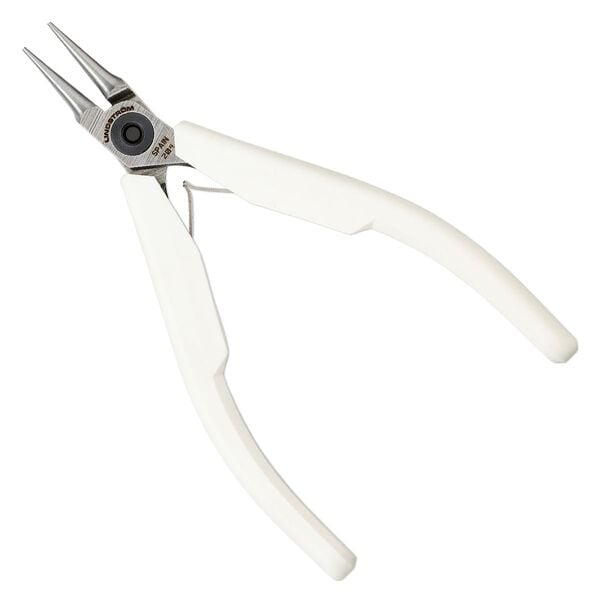 Pliers Lindstrom&reg; Supreme series 1pkg1 alloyed steel, 4-3/4 inches round-nose, white / silver  (PLR-7590) image number 0