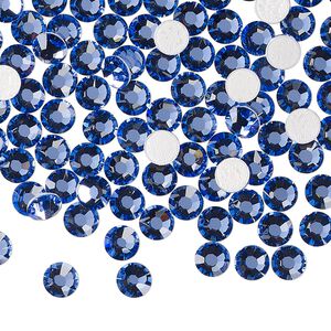 Flat back 144pk blue violet foil back, Preciosa MAXIMA Czech crystal hotfix rhinestone 4.6-4.8mm chaton rose round SS20