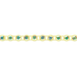 Banding 1pk fluorescent yellow and crystal AB, Preciosa optima Czech crystal 4mm round 1 meter