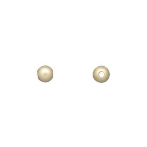 Bead 1pkg2 14Kt gold-filled, 5mm round, satin