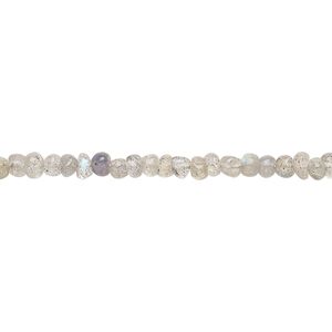 Labradorite 1pkg1, pebble bead natural 13 inch mini