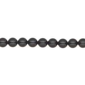 Pearl 500pk mystic black, Swarovski&reg; 5mm gemcolors round 5810