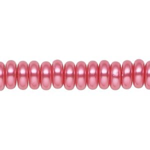 Pearl 1pk pink, Celestial Crystal&reg; 8x3mm rondelle 15.5-16 inch
