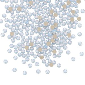 Flat back 1440pk light sapphire opal foil back, Preciosa MAXIMA Czech crystal rhinestone 2.1-2.3mm chaton rose round SS7