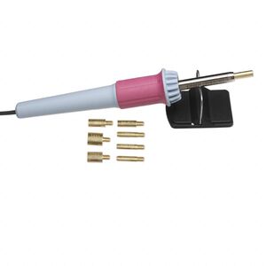 Hotfix applicator 1pkg1, Hot-Fix Heater&trade;, plastic / steel / brass, pink / light blue / black, 7.5 x 1.188 inches with 8 interchangeable tips, 120 volt.
