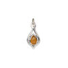Drop 1pkg1, antiqued sterling silver and carnelian, 15x9mm open beaded teardrop image number 1