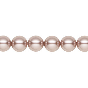 Pearl 1pkg50 vintage rose, Crystal Passions&reg; 8mm round 5810