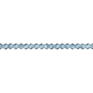 Bead 1pkg144 Malibu blue, Preciosa Czech crystal, 3mm bicone