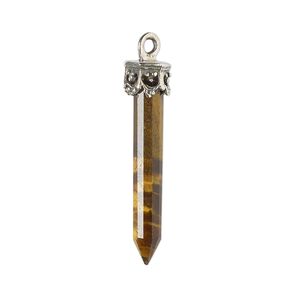 Drop, tigereye (natural) and antiqued sterling silver, 20x4mm-26x6mm hand-cut 3D faceted point. Sold individually.
