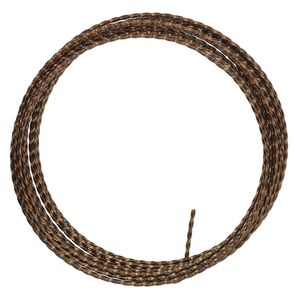 Wire, ParaWire&trade;, vintage bronze-finished copper, twisted square, 18 gauge. Sold per 8-foot section.