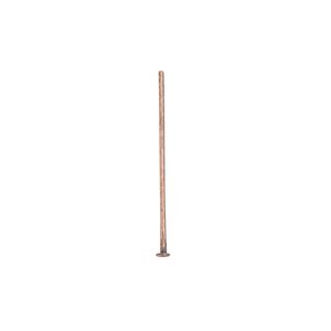 Head pin 1pkg100 copper-plated, 1 inch, 21 gauge brass antique
