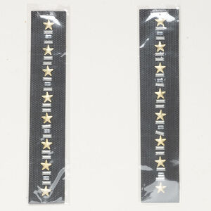 Iron-on transfer 1pkg2 crystal clear / matte gold / matte silver, Crystal Passions&reg; 5x3mm rectangle / 8-9mm star / 7x3mm rectangle, 5 inch