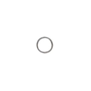 Jump ring 1pkg100 gunmetal-plated, 8mm soldered closed round, 20 gauge / 6.3mm inside diameter / brass