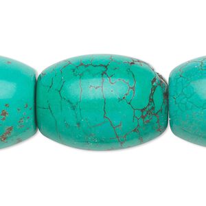 Magnesite 1pkg1, barrel bead 17 inch 38x30mm-40x31mm