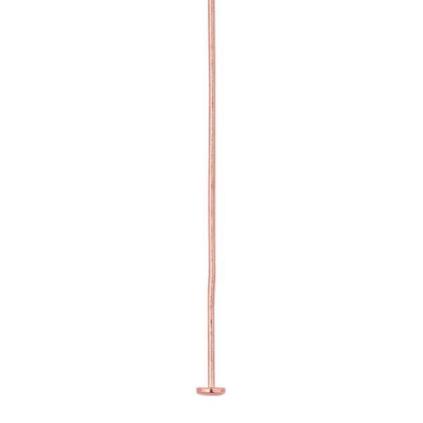 Head pin 1pkg500 copper, 2 inch / 3mm head, 22 gauge image number 0