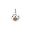 Drop 1pkg1, antiqued sterling silver and carnelian, 13x12.5mm open teardrop image number 1
