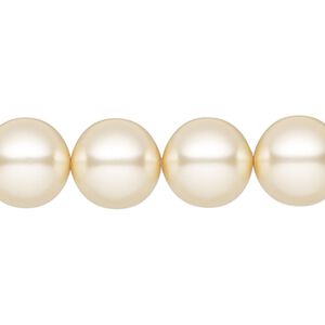 Pearl 30pk cream, Preciosa Czech crystal 12mm round