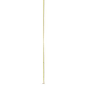 Head pin 1pkg500 gold-plated, 2 inch, 24 gauge brass