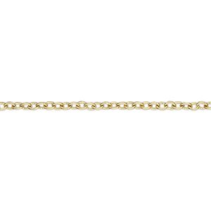 Chain 1pkg1 brass-plated cable, 2.2mm, steel 12 foot unfinished
