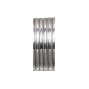 Wire, Beadalon&reg;, stainless steel, 3/4 hard, round, 22 gauge. Sold per pkg of 10 meters.