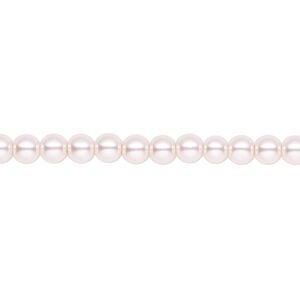 Pearl 1pk light pink, Celestial Crystal&reg; 4mm round 15.5-16 inch