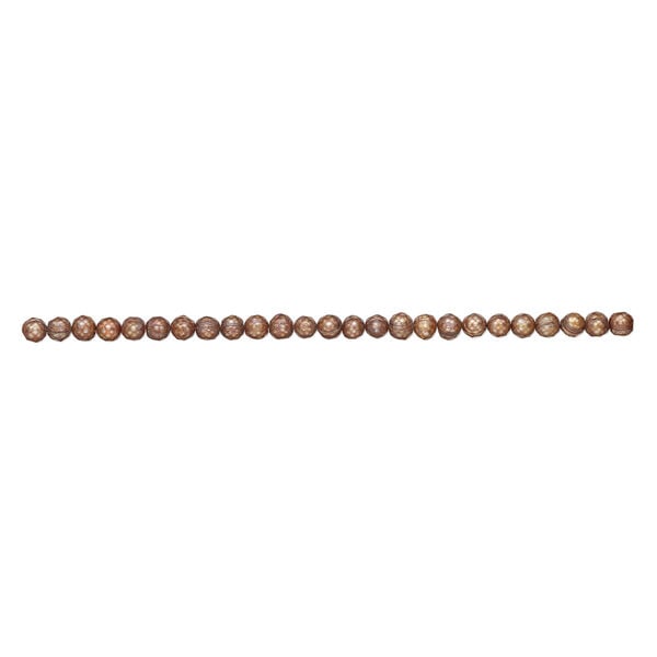 Freshwater pearl 1pkg1, faceted semi-round, 15.5-16 inch copper 9-11mm cultured image number 1