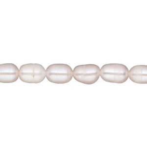 Pearl, cultured freshwater, mauve, 5-6mm rice, D grade, Mohs hardness 2-1/2 to 4. Sold per 16-inch strand.