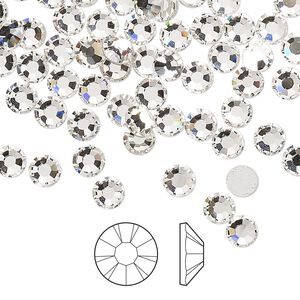 Flat back 1440pk crystal foil back, Preciosa MAXIMA Czech crystal hotfix rhinestone 4.6-4.8mm chaton rose round SS20