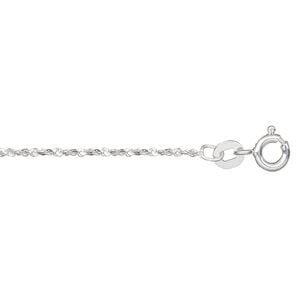 Chain 1pkg1 sterling silver serpentine, 1mm twisted / mixed clasp, Gossamer&trade; 24 inch