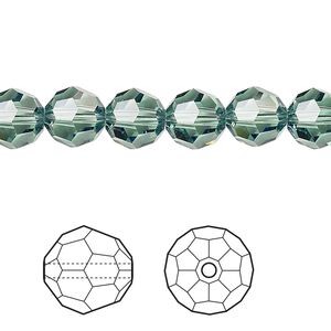 Bead 12pk erinite, Crystal Passions&reg; 8mm round 5000