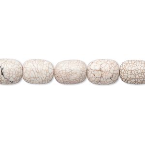 Magnesite 1pkg1, barrel bead 15 inch 18x14mm-20x15mm