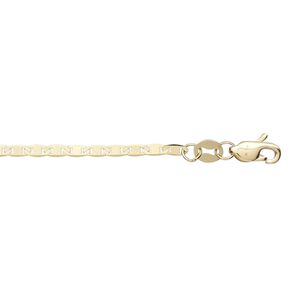 Chain 1pkg1 14Kt gold anchor, 1.7mm / lobster claw clasp, Gossamer&trade; 16 inch