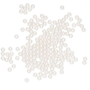 Pearl 500pk white, Crystal Passions&reg; 2mm undrilled round 5809