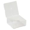 Organizer, Dot Box&trade;, plastic, clear, 2-1/2 x 2-1/2 x 1-1/4 inch rectangle with pop-up lid. Sold individually. image number 1