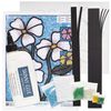 Sabrina Frey Bead Mosaic&trade; Starter Kit, glass / medium-density fiberboard / glue, pkg/1, multicolored, 8x10 inches with "Flower" design. image number 1
