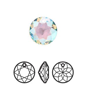 Drop 1pk crystal shimmer, Crystal Passions&reg; 14mm pendant classic cut 6430