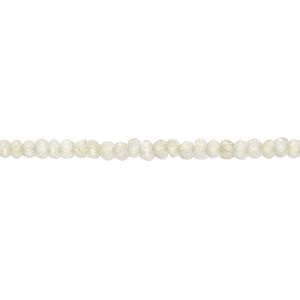 Prehnite 1pkg1, hand-cut faceted rondelle bead natural 14 inch 2x1mm-3x2mm