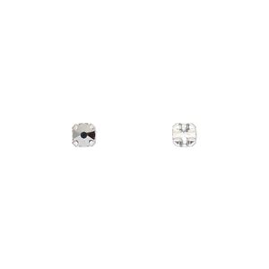 Bead 24pk crystal light chrome silver plate, Crystal Passions&reg; 3-3.2mm round SS12 53100