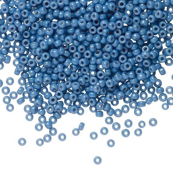 Seed bead, Miyuki, glass, pkg/25g, #11 rocaille, Duracoat&reg; opaque outside dyed juniper, (RR-4485). image number 0