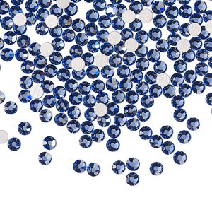 Flat back 144pk blue violet foil back, Preciosa MAXIMA Czech crystal hotfix rhinestone 2.7-2.9mm chaton rose round SS10