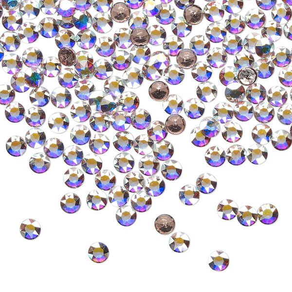 Round stone 1440pk crystal AB foil back, Swarovski&reg; hotfix PP24 light round 1098 image number 0