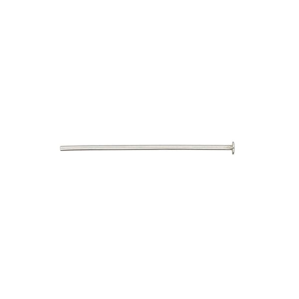 Head pin 1pkg50 stainless steel, 1 inch, 21 gauge image number 0