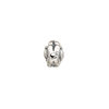 Bead 1pkg1 sterling silver, 10x7mm rose, electroformed / antiqued JBB Findings image number 1