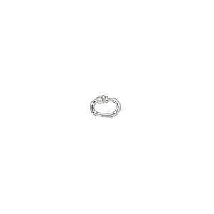 Link Lock&trade;, sterling silver, 6x4mm oval. Sold individually.