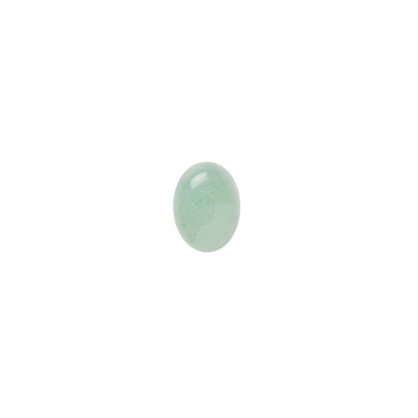 Green aventurine 1pkg16, calibrated oval cab natural 8x6mm image number 0