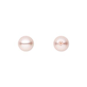 Pearl 150pk rosaline, Preciosa Czech crystal 8mm half-drilled round