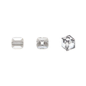 Bead 1pkg144 crystal urban grey, Swarovski&reg;, 6mm cube 5601